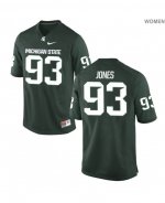 Women's Michigan State Spartans NCAA #93 Naquan Jones Green Authentic Nike Stitched College Football Jersey LJ32J78CB